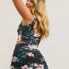 Bball Mesh High Waisted Tie Side Skort - Exotic At Heart