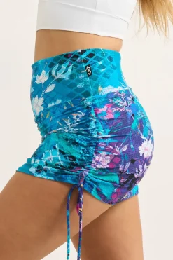 Bball Mesh High Waisted Tie Side Skort - Mermaid Mafia
