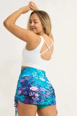 Bball Mesh High Waisted Tie Side Skort - Mermaid Mafia
