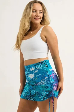 Bball Mesh High Waisted Tie Side Skort - Mermaid Mafia