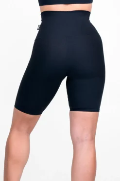 Black Body Contouring - Extra High Waisted Long Shorts