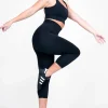 Black Body Contouring - Extra High Waisted Capri Leggings