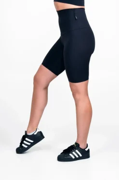 Black Body Contouring - Extra High Waisted Long Shorts