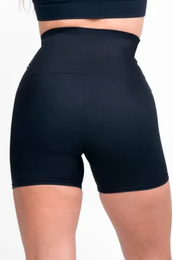 Black Body Contouring - Extra High Waisted Booty Shorts
