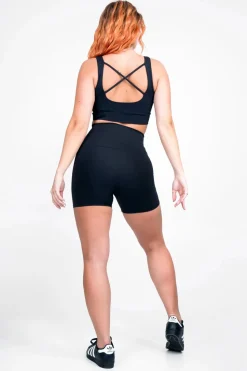 Black Body Contouring - Extra High Waisted Booty Shorts