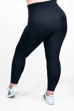 Black Body Contouring - Extra High Waisted 7/8 Leggings