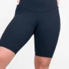 Black Body Contouring - High Waisted Long Shorts