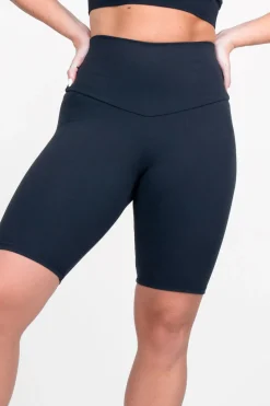 Black Body Contouring - High Waisted Long Shorts