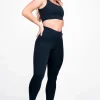 Black Body Contouring - High Waisted Leggings