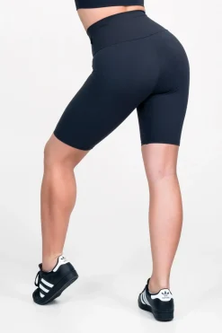 Black Body Contouring - High Waisted Long Shorts