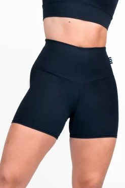 Black Body Contouring - High Waisted Booty Shorts
