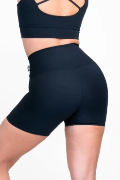 Black Body Contouring - High Waisted Booty Shorts