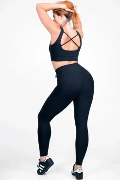 Black Body Contouring - High Waisted Leggings