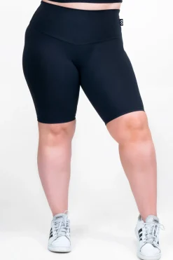 Black Body Contouring - High Waisted Long Shorts