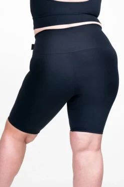 Black Body Contouring - High Waisted Long Shorts
