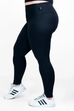 Black Body Contouring - High Waisted Leggings