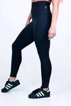 Black Body Contouring - Panel Pocket Extra High Waisted Leggings