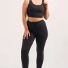 Black Body Contouring - Scoop Neck Comfort Crop Top