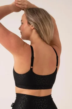 Black Exotic Touch Jag - Bralette Crop
