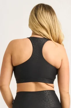 Black Exotic Touch Jag - Cross Over Crop