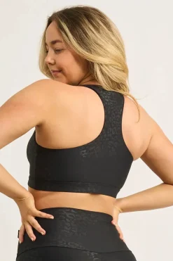 Black Exotic Touch Jag - Cross Over Crop