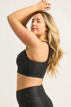 Black Exotic Touch Jag - Cross Over Crop