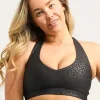 Black Exotic Touch Jag - Deep V Crop