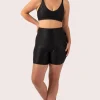 Black Exotic Touch Jag - Extra High Waisted Booty Shorts