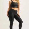 Black Exotic Touch Jag - High Waisted 7/8 Leggings