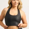 Black Exotic Touch Jag - T Back Comfort Crop Top