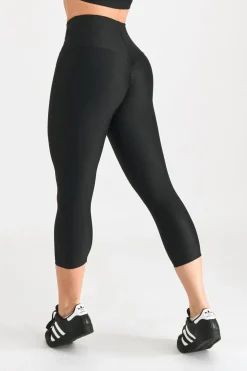 Black Performance - Booty Scrunch High Waisted Capri Leggings