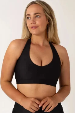 Black Performance - Deep V Crop