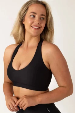 Black Performance - Deep V Crop