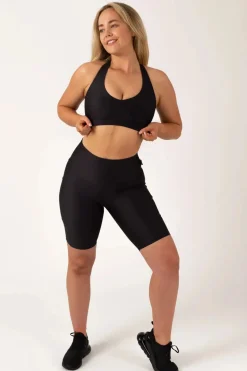 Black Performance - Deep V Crop
