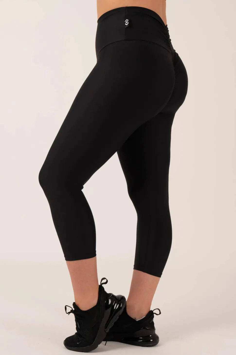 Black Performance - Double Booty Scrunch High Waisted Capri Leggings