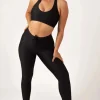 Black Performance - Drawstring High Waisted Leggings