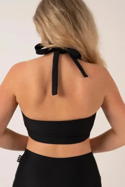 Black Performance - Halter Crop