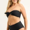 Black Performance - High Waisted Extra Coverage Bikini Bottoms