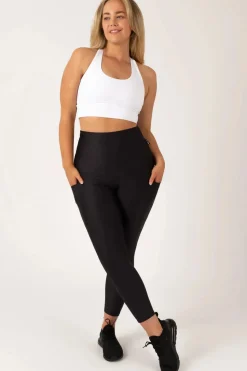 Black Performance - Panel Pocket Extra High Waisted 7/8 Leggings