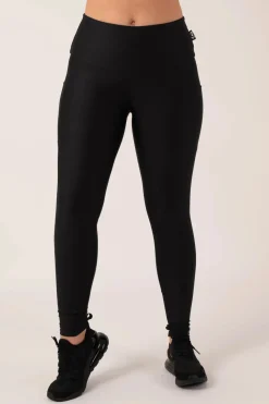 Black Performance - Panel Pocket High Waisted Leggings