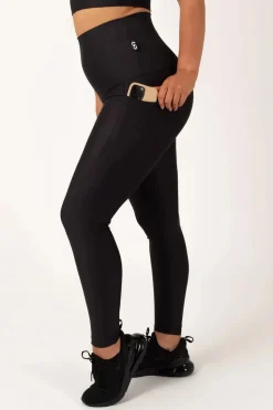 Black Performance - Panel Pocket Extra High Waisted Leggings