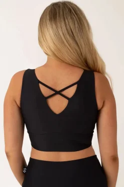Black Performance - Reversible Comfort Crop Top