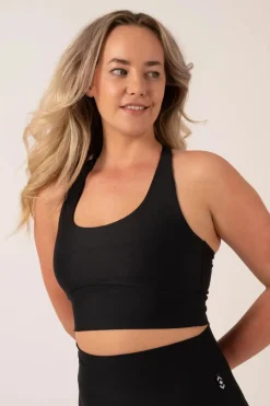 Black Performance - T Back Comfort Crop Top