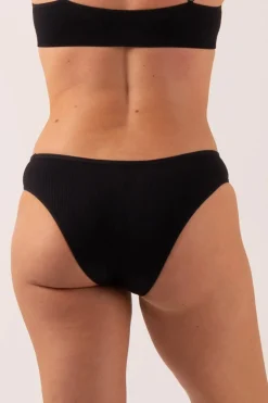 Black Rib Seam Free - Brazilian Briefs