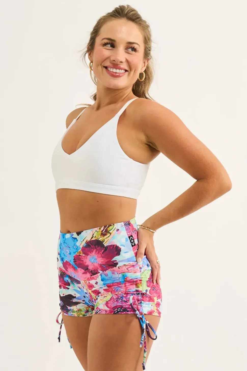 Blessings Performance - High Waisted Tie Side Booty Shorts