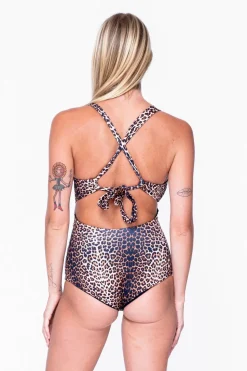 Body Contouring Deep V One Piece W/ Extra Coverage Bottoms - Jag Swag