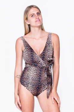 Body Contouring Wrap One Piece W/ Extra Coverage Bottoms - Jag Swag