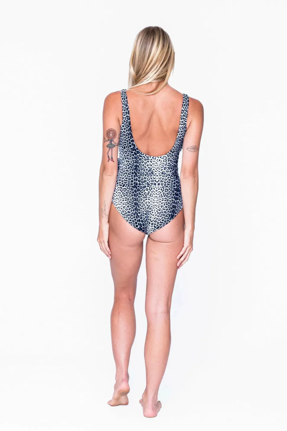 Body Contouring Wrap One Piece W/ Extra Coverage Bottoms - Jag Swag White