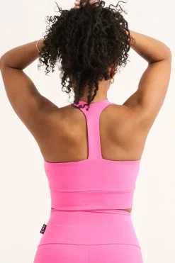 Candy Pink Body Contouring - T Back Comfort Crop Top