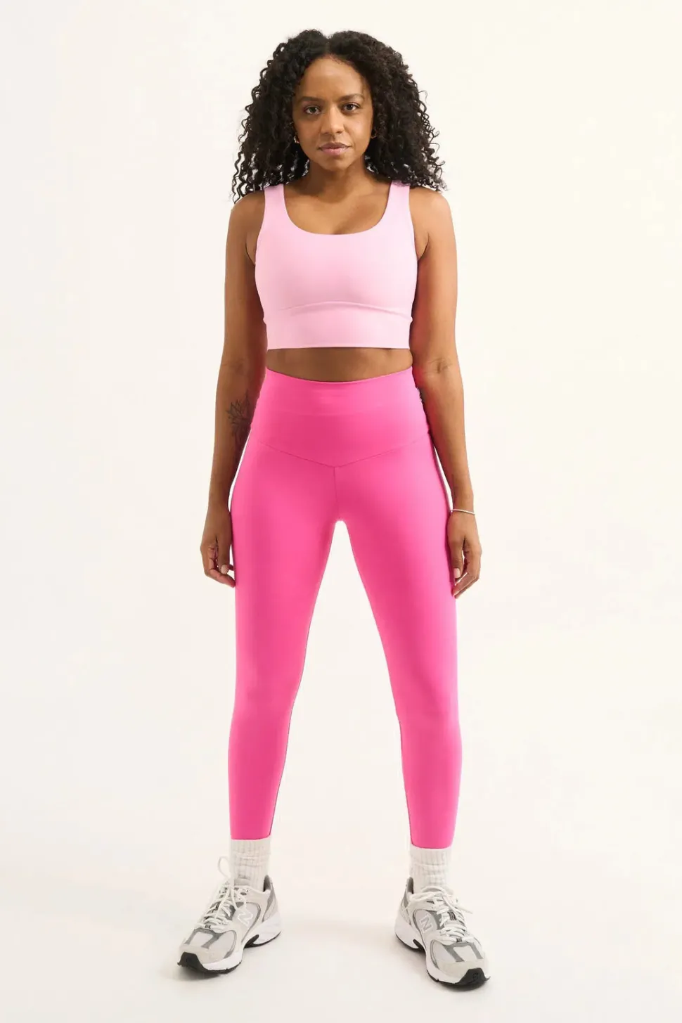Candy Pink Body Contouring - High Waisted Leggings